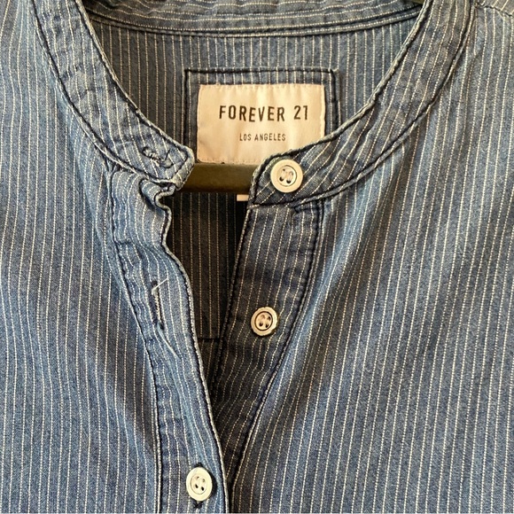 FOREVER 21 long sleeve 3/4 button down - Picture 3 of 5